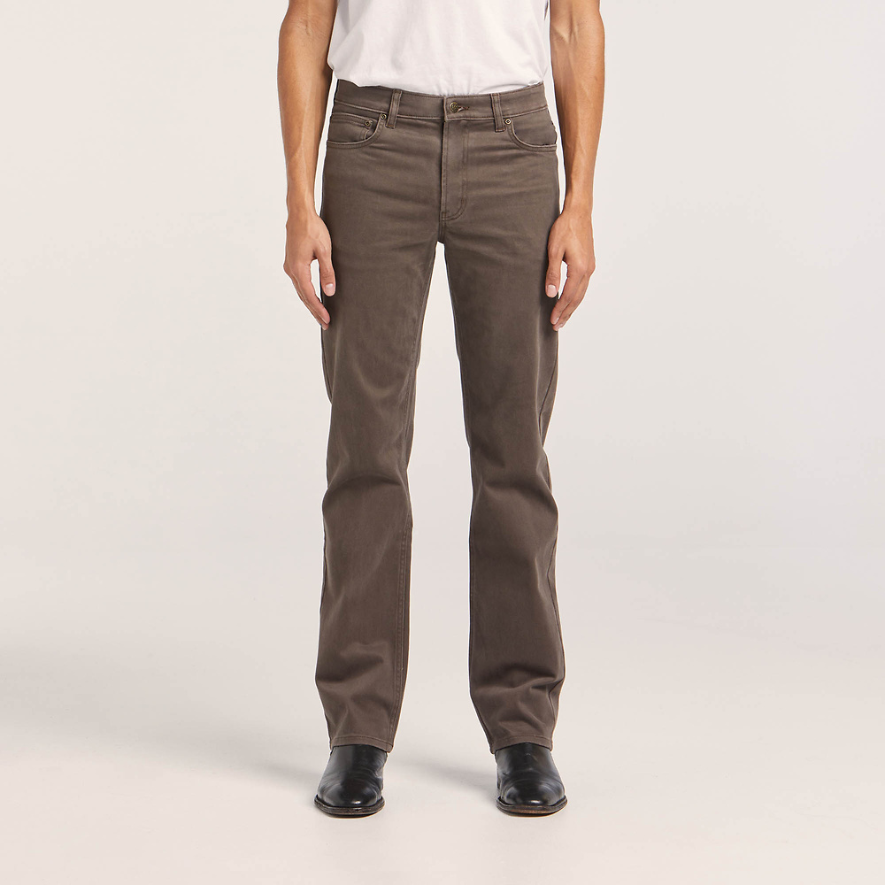 STRAIGHT STRETCH MOLESKIN // WOODLAND BROWN Riders By Lee