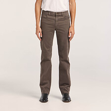 Image of Riders By Lee Woodland Brown STRAIGHT STRETCH MOLESKIN // WOODLAND BROWN