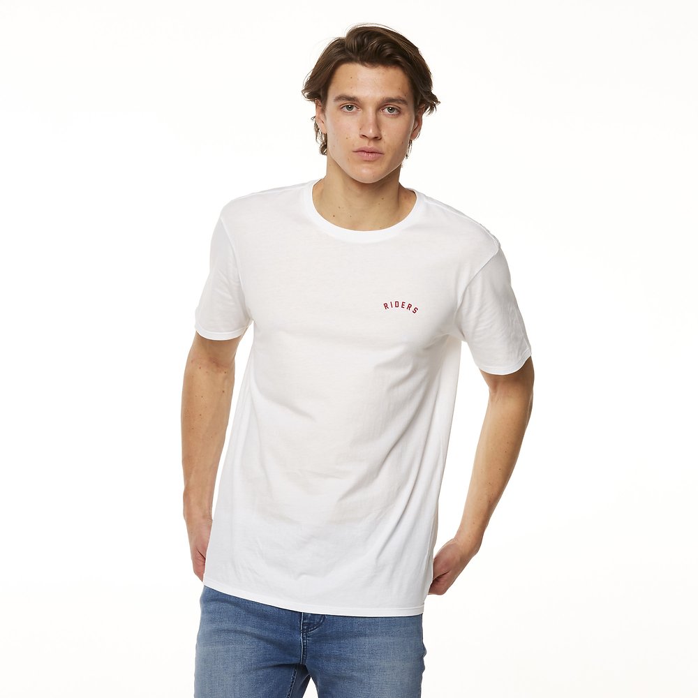 Image of Riders By Lee White TRADEMARK TEE // WHITE