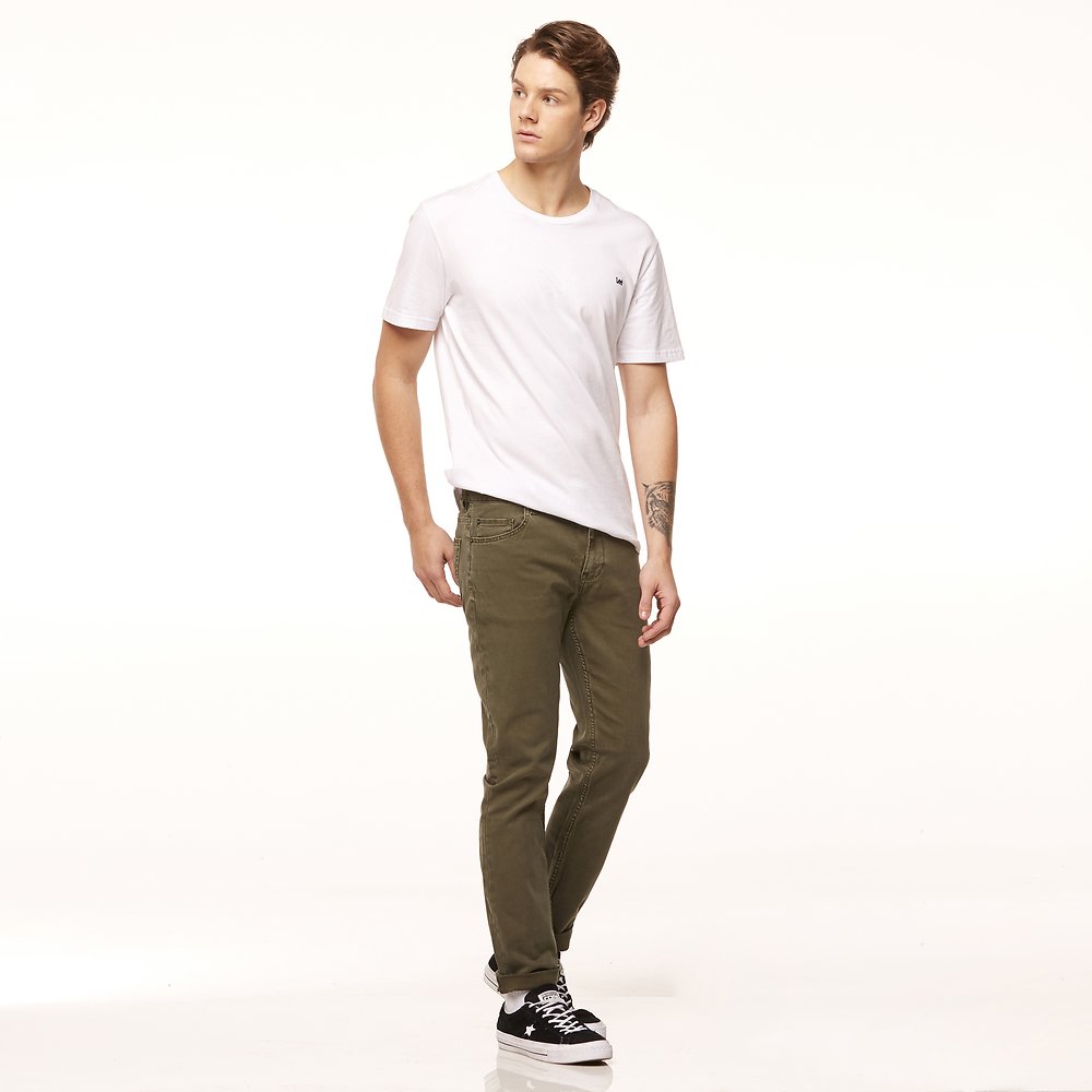 Image of Riders By Lee Khaki Dust R2 SLIM AND NARROW CANVAS // KHAKI DUST