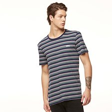 Image of Riders By Lee Navy/Sage Stripe SIGNATURE TRADEMARK TEE // NAVY/SAGE STRIPE
