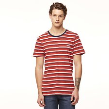 Image of Riders By Lee Red/Navy Stripe SIGNATURE TRADEMARK TEE // RED/NAVY STRIPE