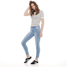 Image of Riders By Lee BLUE SMOKE MID ANKLE SKIMMER // BLUE SMOKE