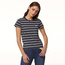 Image of Riders By Lee Navy/Sage Stripe SIGNATURE SLIM TEE // NAVY/SAGE STRIPE