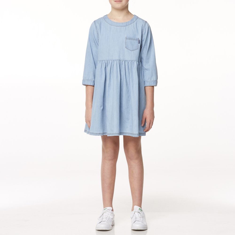 Image of Riders By Lee Blue Chambray BABYDOLL DRESS // BLUE CHAMBRAY