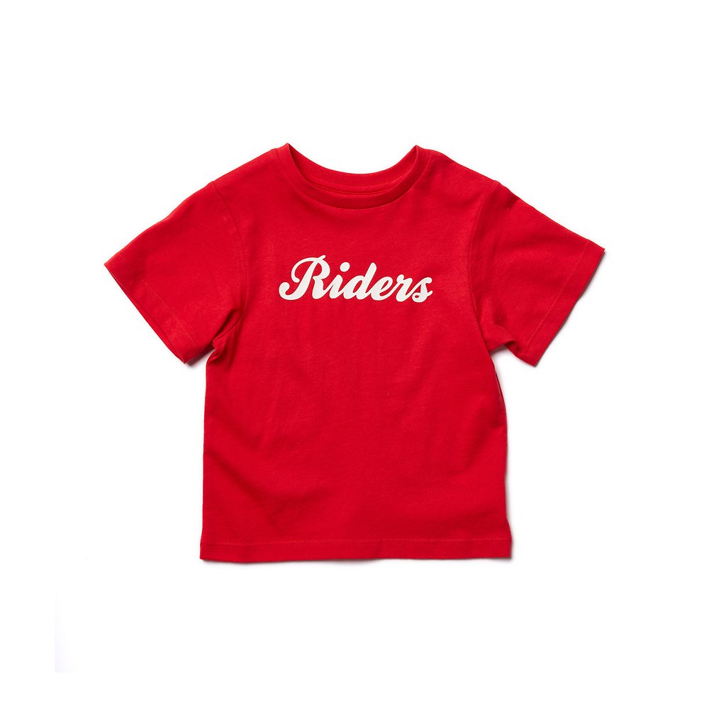Image of Riders By Lee Dark Red THE CLASSIC TEE CURSIVE RIDERS // DARK RED