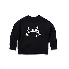 Image of Riders By Lee Black Coal THE CROP SWEAT SHINE BRIGHT // BLACK COAL